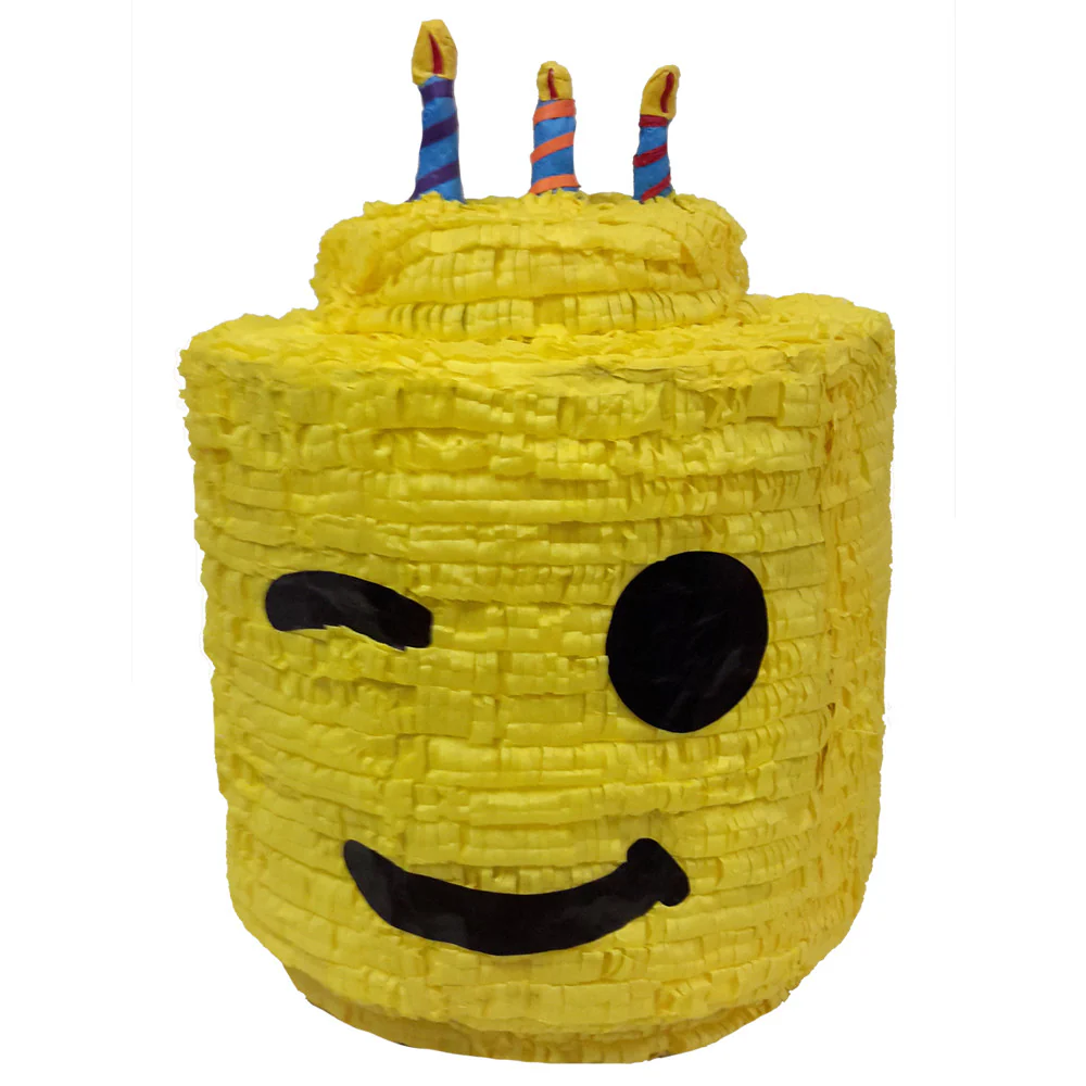 Large Building Block Man Pinata - Signature Line