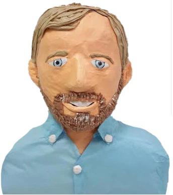 Man in Blue Shirt Custom Pinata