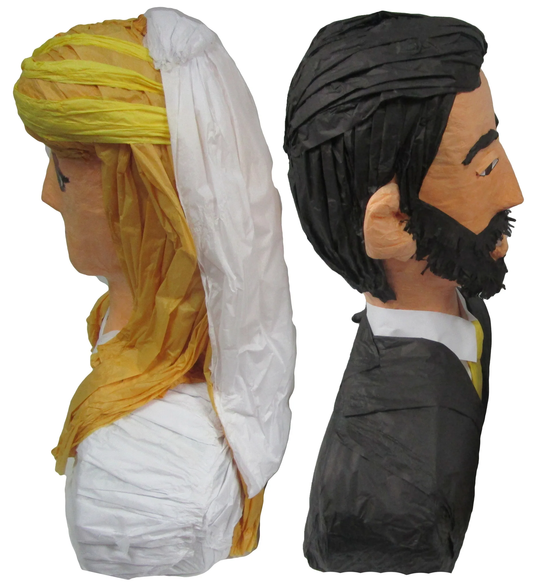 Custom Wedding Couple Busts Pinata - Image 3
