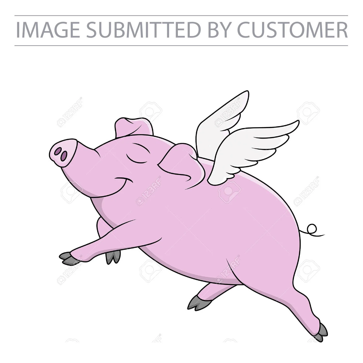 Flying Pig Custom Pinata - Image 2