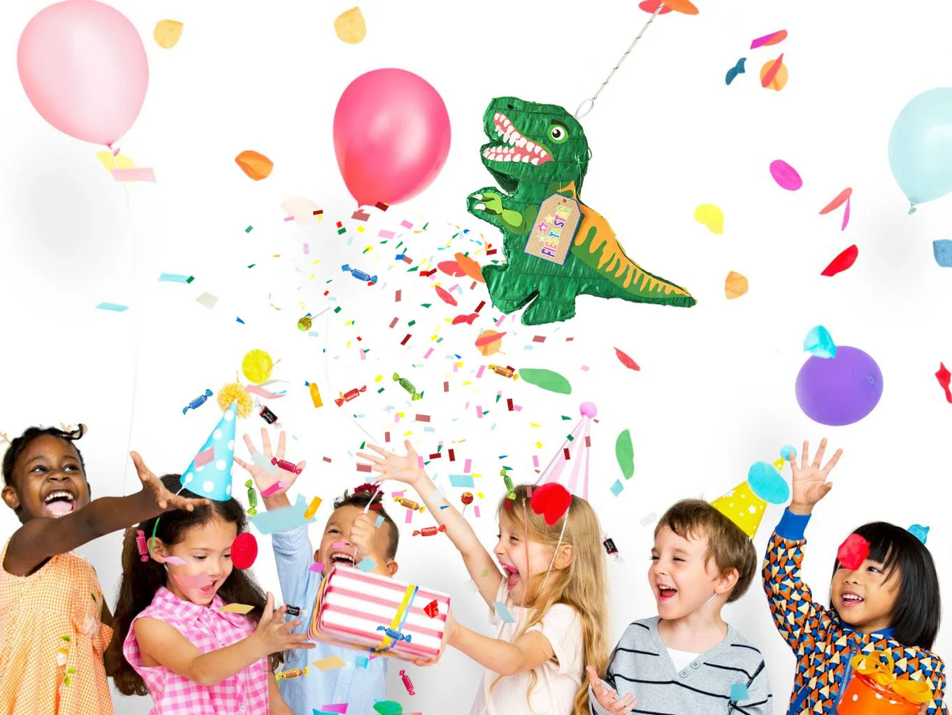 Green Dino Pinata - Image 5