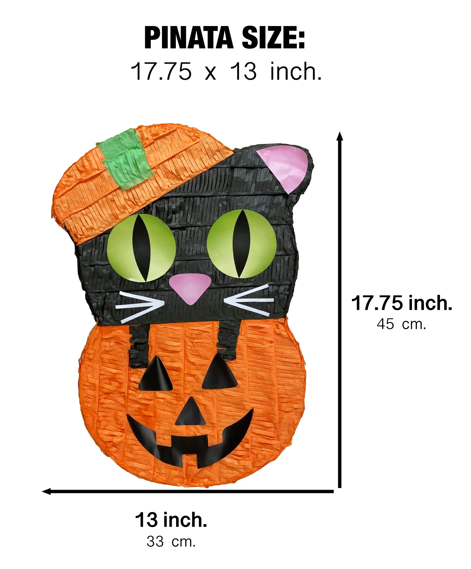 Halloween Cat in Pumpkin Pinata - Image 5