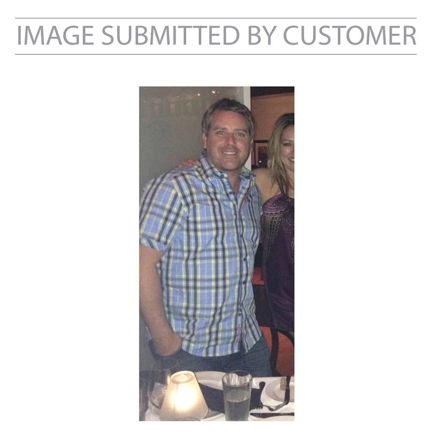 Man Blue Shirt Smile Custom Pinata - Image 2