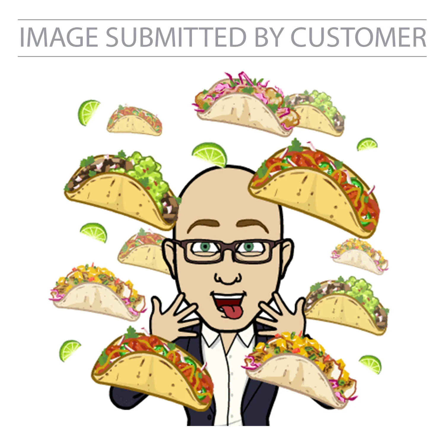 Man with Taco Custom Pinata - Image 2