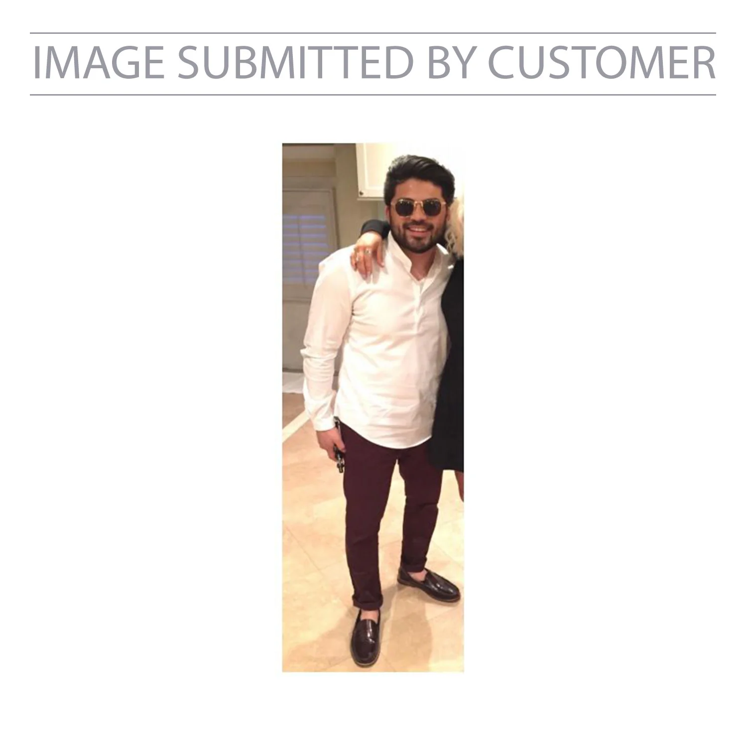 Man With White Shirt and Sunglasses Custom Pinata - Image 2