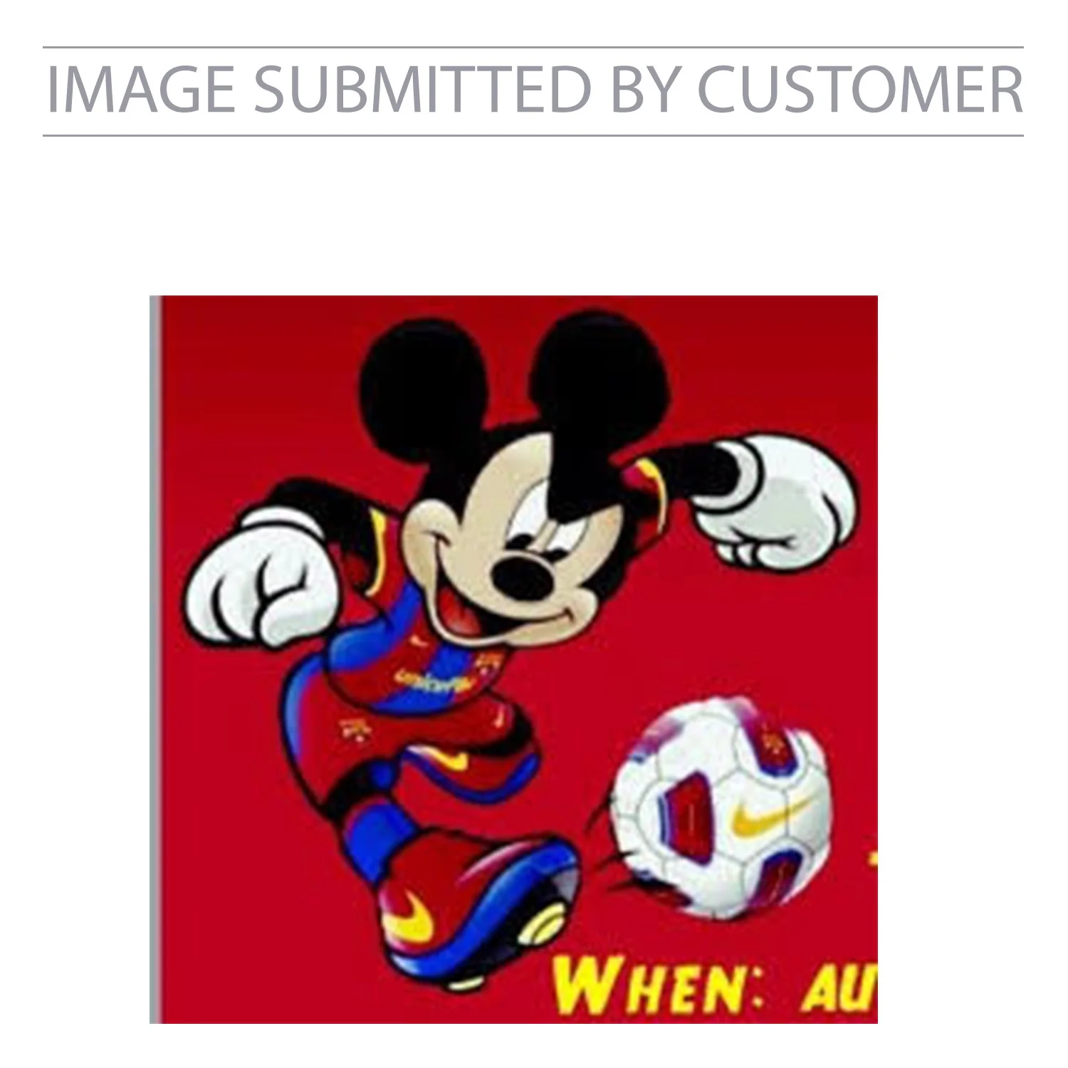 Mickey Mouse Football Custom Pinata - Image 2