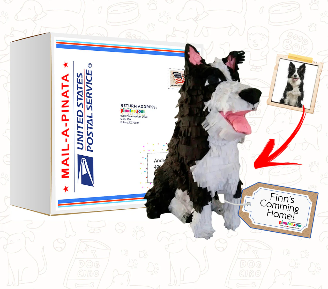 Mini Pet Clone Pinata, 12" High, Send To A Friend - Image 3