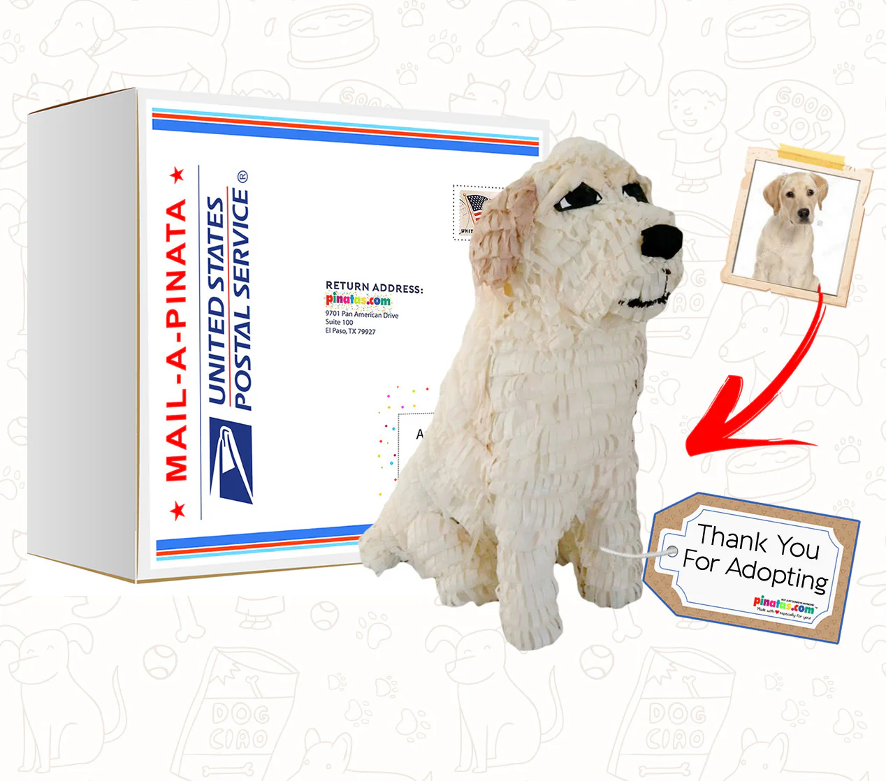Mini Pet Clone Pinata, 12" High, Send To A Friend - Image 5