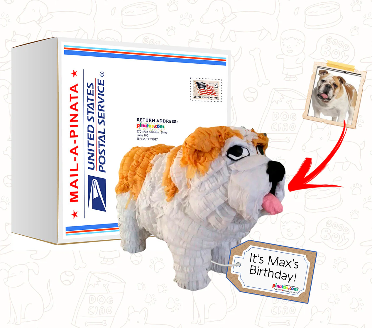 Mini Pet Clone Pinata, 12" High, Send To A Friend - Image 6