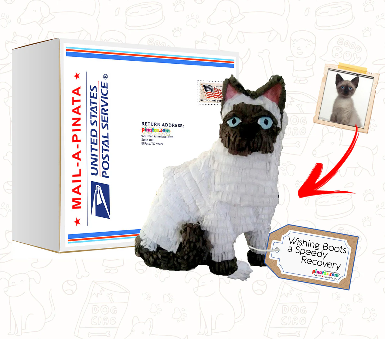 Mini Pet Clone Pinata, 12" High, Send To A Friend - Image 7