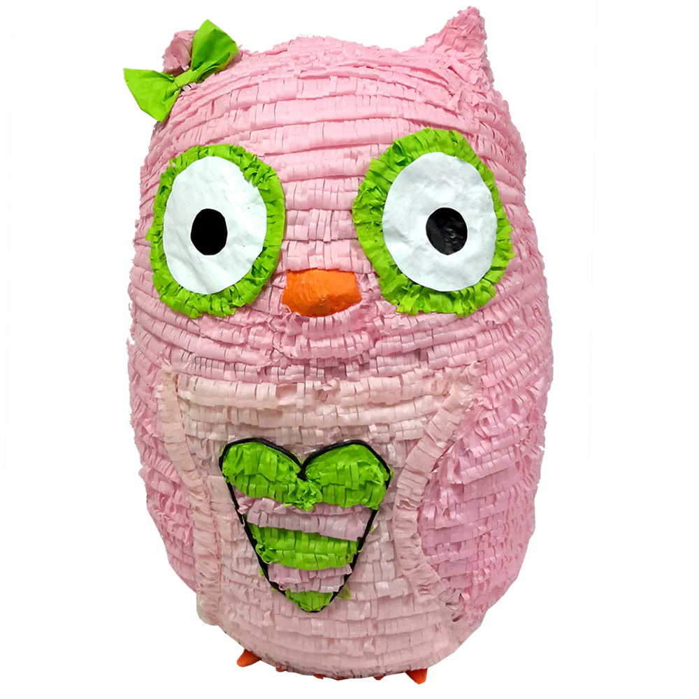 Large Pink Owl Pinata - Signature Line
