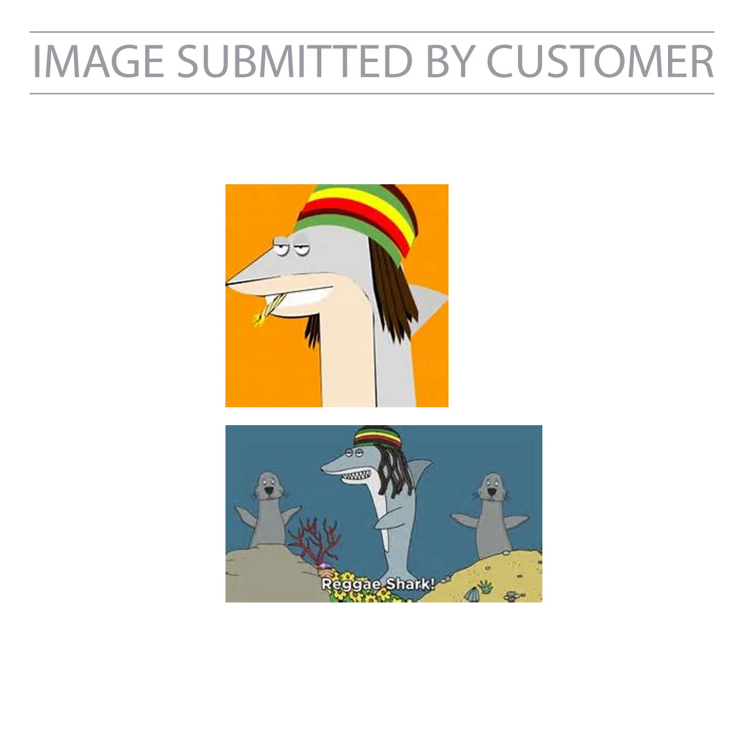 Rasta Shark Custom Pinata - Image 2