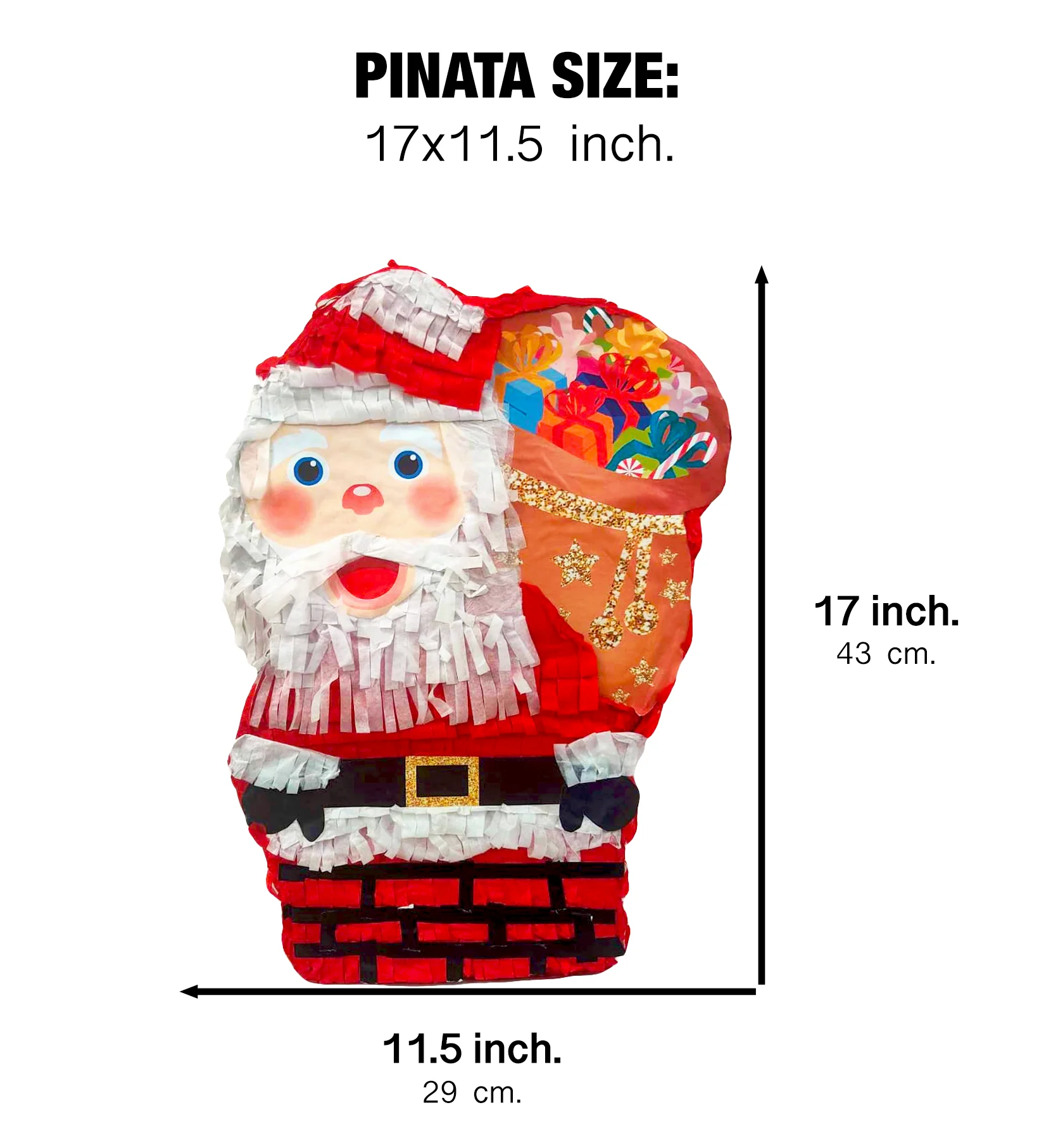Santa Claus in Chimney Christmas Pinata - Image 3