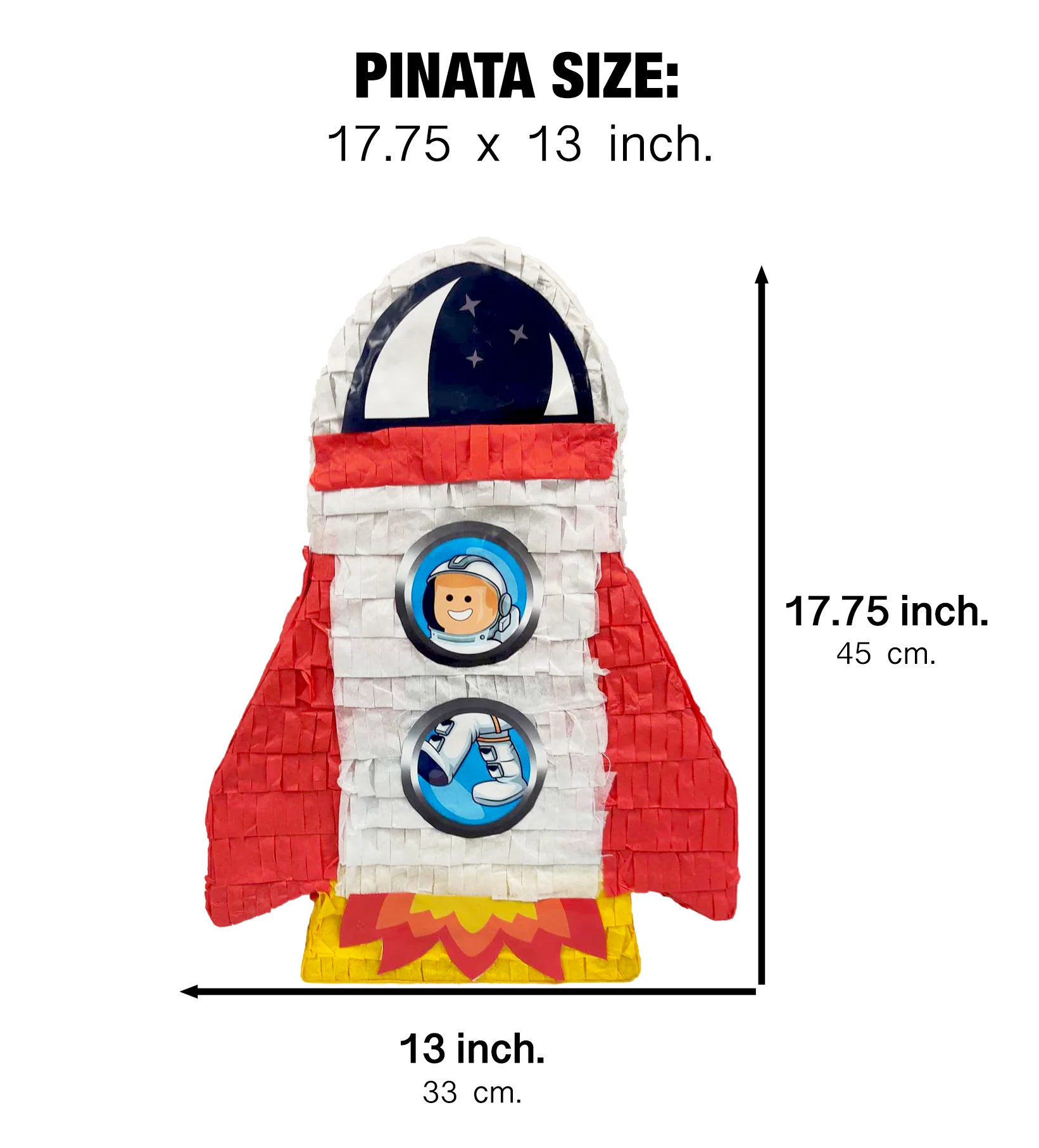 Space Rocket Pinata for 4th of July Party Celebrations - Image 2