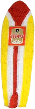 Tecate Surfboard Promotional Pinata
