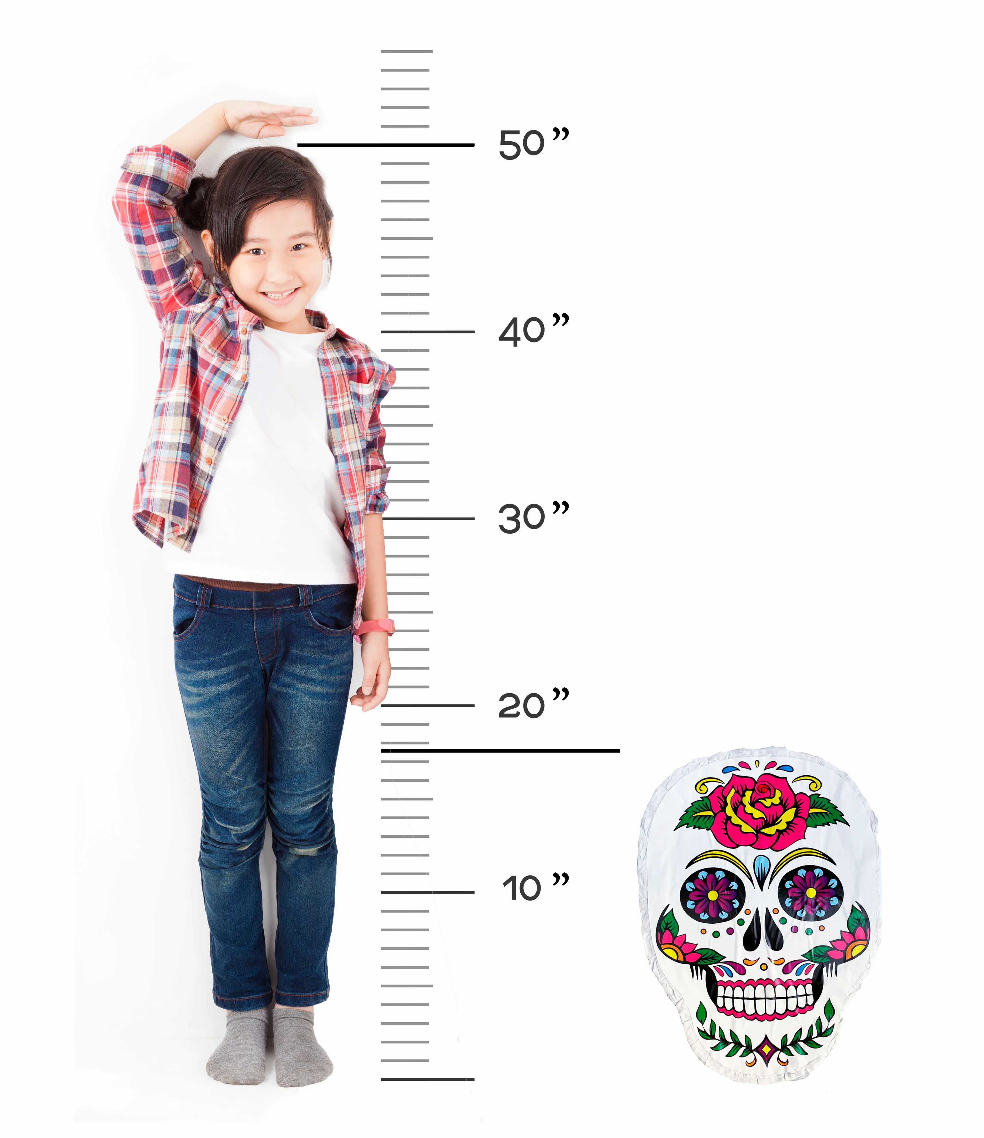 White Sugar Skull Pinata - Image 5